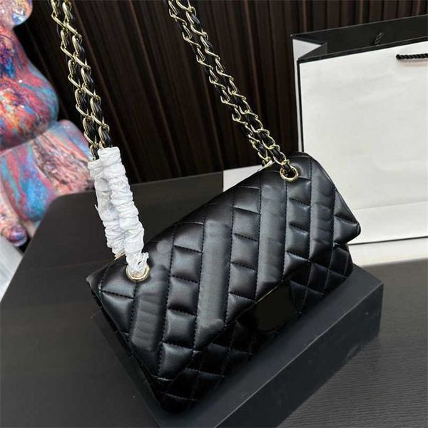 Sacs à bandoulière en diamant classique givré chaud X-letter sac de créateur pour femmes sac à bandoulière en cuir chaîne noire sac à main de luxe de qualité miroir portefeuille 230915