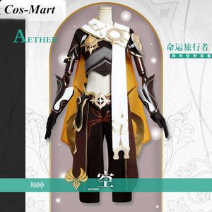 Jeu chaud Genshin Impact Aether Cosplay Costume Mode Uniforme de Combat Femme Halloween Party Jeu de Rôle Vêtements Sur Mesure Tout Y0903