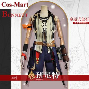Jeu chaud Genshin Impact Bennett Cosplay Costume Mode Battle Uniformes Activité Party Rôle Jouer Vêtements Haut de gamme Custom-Make Y0903