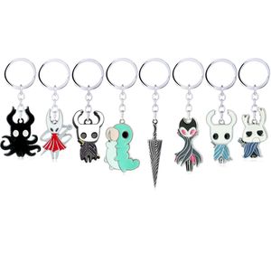 Hot Game Hollow Knight Keychain Metal Key Chains Octopus hanger Car Bag Key Holder tekenfilms Llaveros Souvenirs Gift Accessories