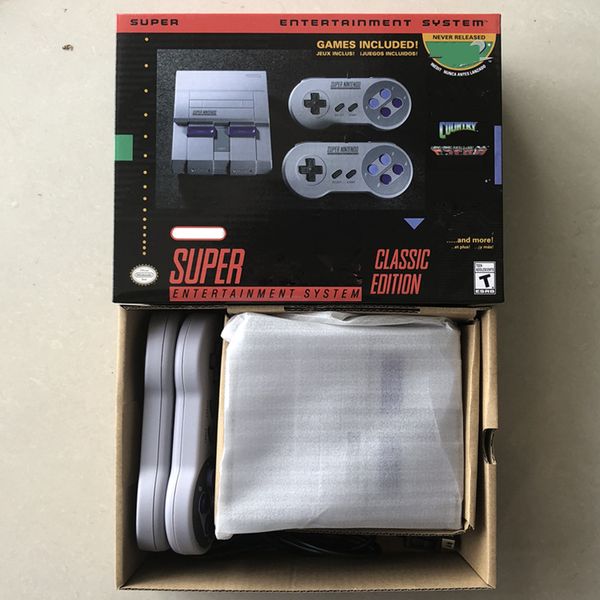 Super Retro HD TV Game Console 21 juegos incorporados El video puede guardar el juego Handheld para la consola de juegos NES con cajas de venta al por menor