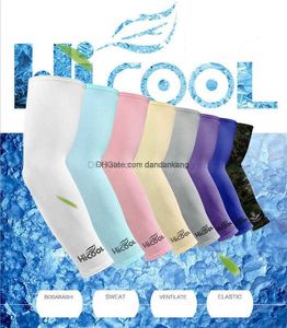 hot Hicool Cool Golf Arm Sleeve Sun Protection UV Protector Summer Sports Cycling Arm Sleeve cover Warmers 9 Colors riding Protective Gear