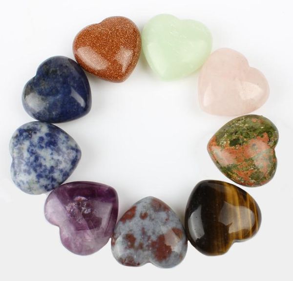 Perles de massage en forme de coeur d'amour de haute qualité chaude pierre de quartz naturelle non poreuse bijoux à bricoler soi-même faisant en gros 30mm gratuit