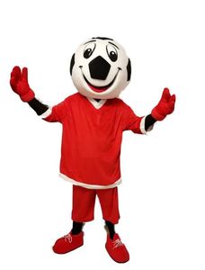 Costume de mascotte de football rouge de haute qualité de haute qualité