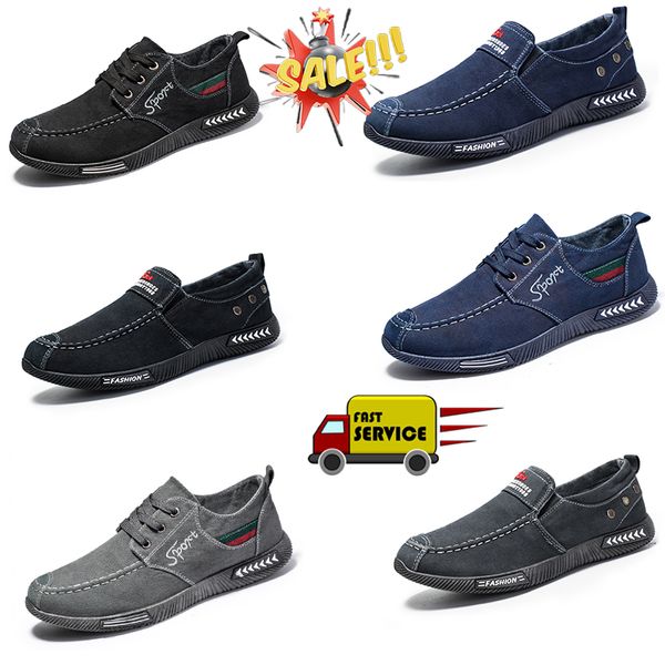 Zapatos de lona para senderismo calientes, antideslizantes a la moda, suela suave para hombres, zapatos casuales de mezclilla de lujo para hombres, zapatos casuales de fondo plano para correr al aire libre, zapatos para caminar