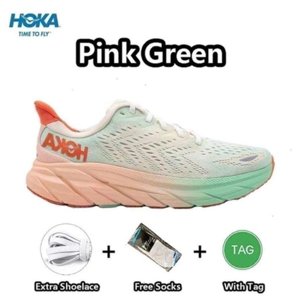 Hot Hokah Clifton 9 Bondi 8 Hokahs One Running Shoes Women Wide Blanco Blanco Free Free Mist Design Space Space Diseñador para hombres Sneaker al aire libre