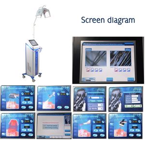 CHAUD !!! Machine de repousse des cheveux au laser à diode puissante et parfaite / croissance des cheveux avec équipement de salon à 5 poignées