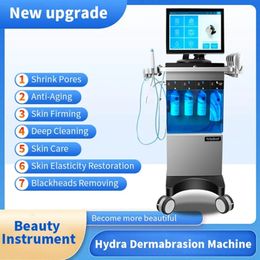 HOT Hydradermabrasion Microdermabrasionmulti-Functional Beauty Equipment Blackheads Eliminador de acné Limpiador facial Limpieza de poros Peeling de agua