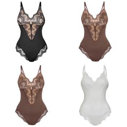 Hot Item Femmes Vêtements Designer Sous-Vêtements Shapers Body Nouveau Bretelles Dentelle Épissage Sexy Combinaison Lingerie Femme