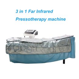 Hot Items! 3 In1 Verre infrarood Pressotherapie Lymfatische Draingage Luchtdruk Body Massage Skin Detox Verlies Gewicht SPA Salon Machine