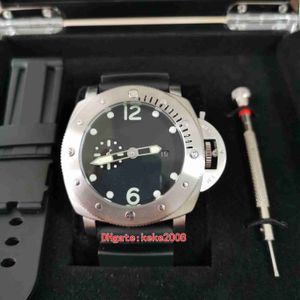Hot Items Hoge kwaliteit horloges 44 mm dompelpomp PM24 PM00024 00024 natuurlijke rubberen band terug transparant mechanisch automatisch herenhorloge polshorloges