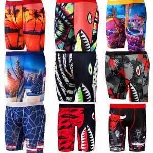 Articles chauds pour hommes Multicolor Underpants sport serré séchage rapide shorts imprimés élastiques sous-vêtements Brand Boxer Boxer Boxer