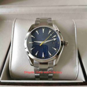 Hot Items Herenhorloge Mode 41,5 mm Aqua Terra 150M Bond 007 blauwe saffierglas horloges roestvrij staal CAL.8500 uurwerk mechanisch automatisch herenhorloges