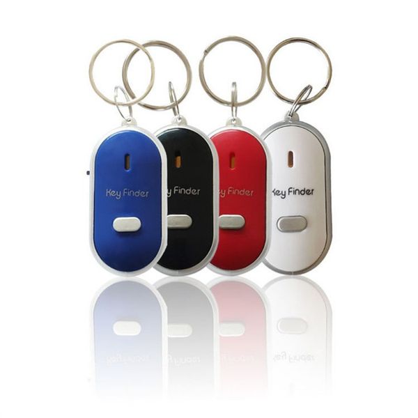 Hot Keys Anti-perte Porte-clés Hommes Femmes Audio Objet D'induction Sifflet Sans Fil Key Finder Cadeau Électronique Keyfinder Porte-clés Bijoux