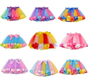 Hete kinderen mooie handgemaakte kleurrijke tutu rok meisjes babyrokken mini pettiskirt dance soft tutu jurk