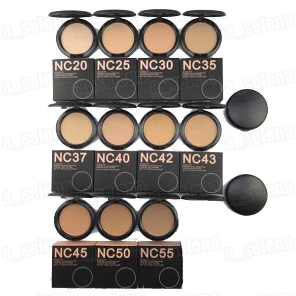 Maquillaje cara polvo contorno prensa Poudre Puff para mujeres corrector Natural matificante maquillaje compacto polvos 11 colores