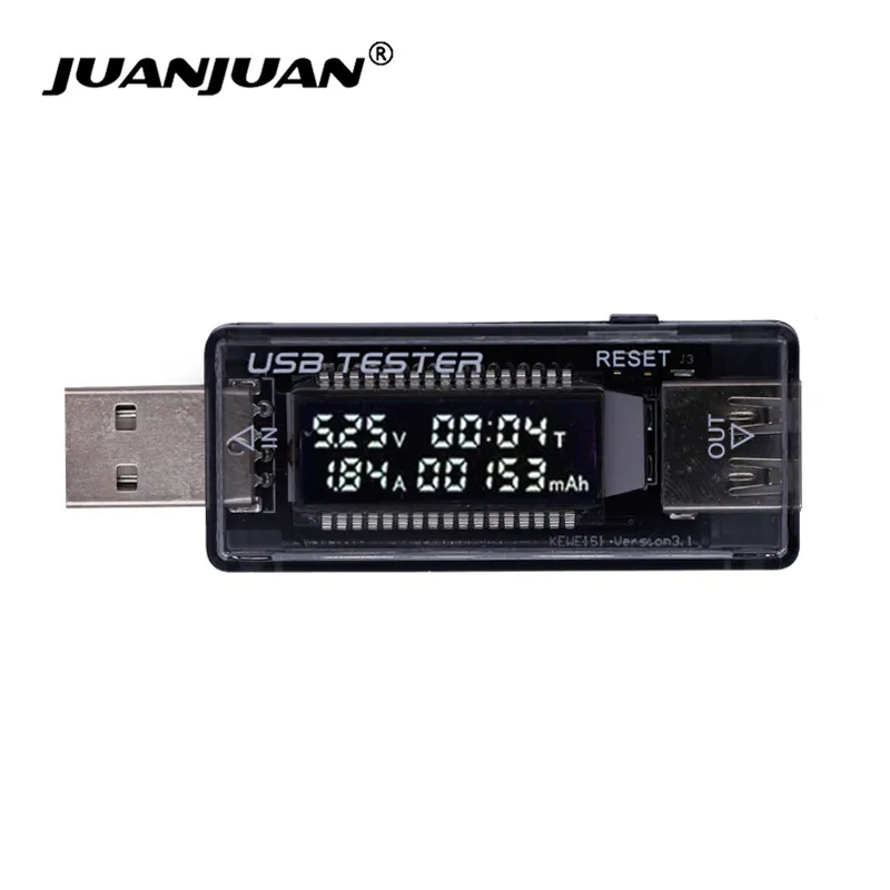 HOT LCD USB Detector Voltmeter Ammeter Power Capacity Tester Meter Voltage Vurrent Charger QC2.0 3.0 20% off