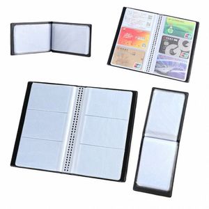 Cartes en cuir chaud ID Holder Carte Paper Craft Book Case Organizer Busin Colleti Storage Coineer 40/120/180/240/300 M6J0 #