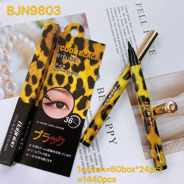Crayon Eyeliner noir léopard chaud maquillage liquide Eye Liner stylo Eyeliner non tachant imperméable avec paquet de boîte à suspendre