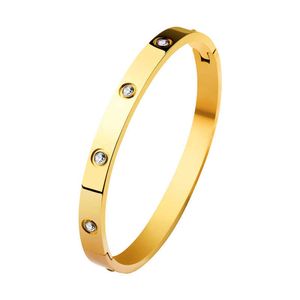 Bracelet Hot Light HighGrade Titanium Steel Gold Ouverture très simple style et sans fades CATIS MÊME TRENDY FEMMES SUMME F1K4