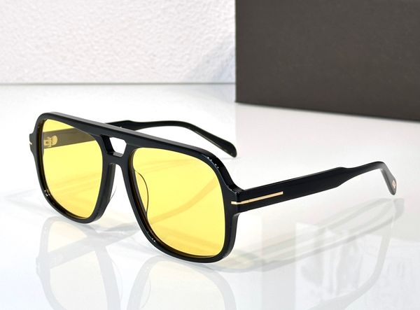 Hot Lling Diseñador de moda Hombres Mujeres Gafas de sol 0884 Clásico Vintage Forma cuadrada Vidrio de acetato Estilo de ocio al aire libre Gafas Anti-ultravioleta Viene con