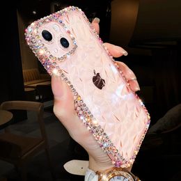 Hot Luxe hoesjes Glitter Bling Diamond Transparante Zachte Telefoon Case Voor iPhone 15 14 13 12 Pro Max 11 X S XR 7 8 Plus SE3 Helder Siliconen Cover