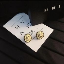 Boucles d'oreilles rondes noires au Design de luxe, breloques de Style pour femmes, accessoires de bijoux haut de gamme exquis, cadeau de famille sélectionné A491