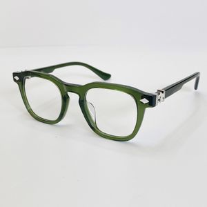 Hete luxe ontwerper CHR Optische zonnebrillen frames voor mannen Mens vrouw zonnebril voor vrouwen zwaar proces Clear Green Frame Straling PR 302K