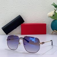 Lunettes de soleil de cr￩ateurs de luxe de luxe pour hommes Hommes Design Sunglasses Verre pour femmes Femme anti ultraviolet Summer Cool Fashion UV400 Protection avec ￩tui