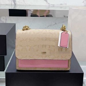 Hete luxurys designer tas c letter crossbody tassen voor vrouwen spiegel kwaliteit portemonnee handtas lederen vrouwelijke mode trendy tabby schoudertas met stofzak roze