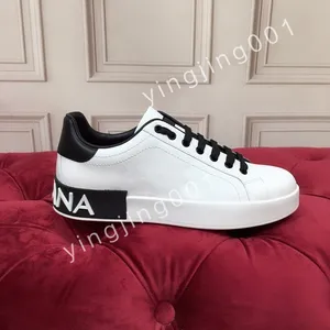 Hete luxurys mode sneaker mannen causale schoenen mode vrouw lederen veter sneakers witte zwarte heren dames