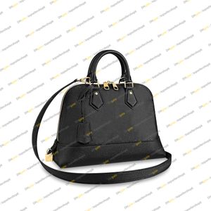 Caliente M44832 NEO ALMA BB PM Bolso de embrague en relieve tachuelas de cuero de vaca asa superior bolso de diseñador de mujer bolso de mensajero bandolera bandolera tote