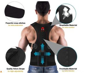 Hot Male Vrouw Verstelbare Magnetische Houding Corrector Corset Back Brace Back Riem Lumbale Ondersteuning Rechte corrector Despalda S-XXXL 2019