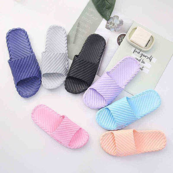 Hot Marketing Salle De Bains Pantoufles Homme Chaussures Eva Intérieur Pantoufles Famille Hôtel Chaussures Anti Slip Pantoufles Chaussures D'été Sandales J220716