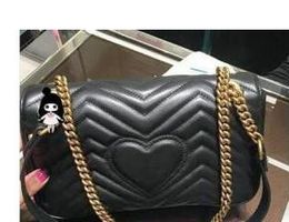 Bolsos de hombro Marmont para mujer, bandolera de cadena de lujo, bolsos de mano, bolso de diseñador famoso, bolso de mensaje femenino de alta calidad #75