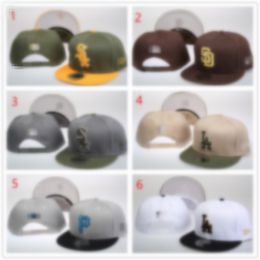 Hot Heren Letter P Camo Kleur Honkbal Sport Team Hoeden Snapback camouflage Fan's American Sports One Size Flat Verstelbare Caps Chapeau H19-6.14