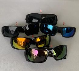 Hot Men Sportsbril fietsglas buiten zonnebril dames fiets zonnebril mode oogverblindende kleur spiegels a +++ 29colors gratis verzending