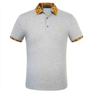 CHAUDE Hommes Marque Vêtements À Manches Courtes Chemise Revers Hommes D'affaires Polo Haute Qualité Broderie Coton homme Polo