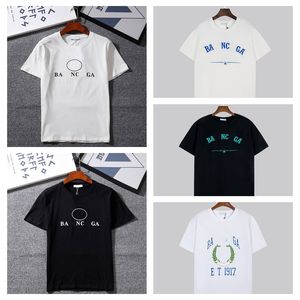 Hot Mens Designer kleding beroemde t -shirt brief afdruk ronde nek korte mouw zwarte witte mode mannen vrouwen t shirts