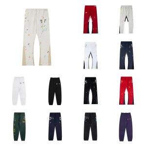 Pantalons en jean pour hommes chauds galeries départements de sueur imprimé moucheté pantalon pour femme Couple lâche polyvalent pantalon décontracté droit