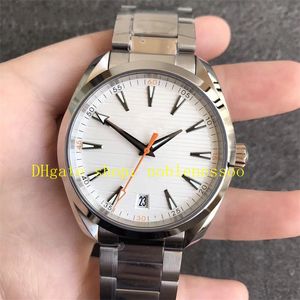 6 estilo Relojes automáticos de 41 mm Men 150 m Sapphire Glass plateado Blanco negro Dial de acero inoxidable Pulseras de acero inoxidable VSF Vs Factory Cal.8900 Movimiento Sport Watch