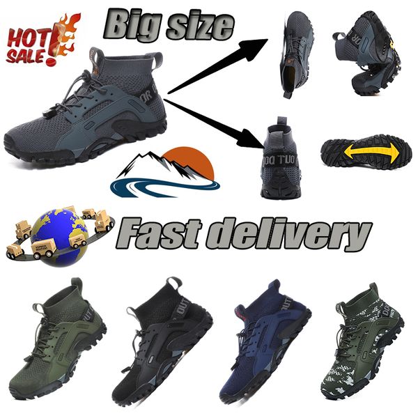 Zapatillas de senderismo transpirables para hombre, calzado resistente al agua con soporte para arco para correr y montaña