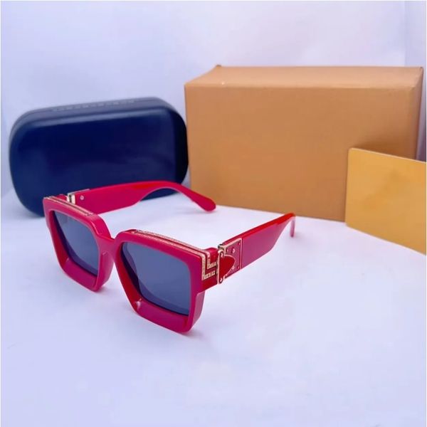 HOT Millionaires Gafas de sol para hombres mujeres montura completa Diseñador vintage MILLIONAIRE 1.1 gafas de sol hombres MILLIONAIRE Negro Hecho en Italia CON CAJA