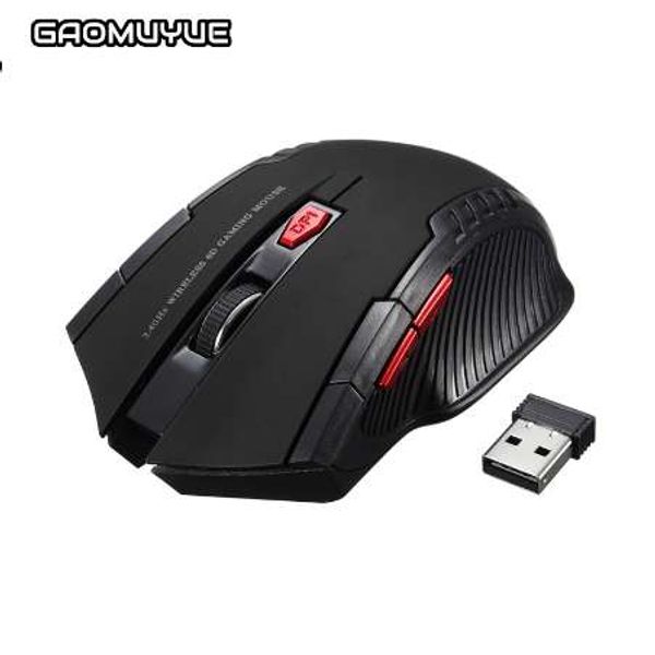 Caliente Mini 2,4 GHz Ratón Óptico inalámbrico Gamer para Juegos de PC portátiles nuevo juego ratones inalámbricos con receptor USB Envío Directo c1