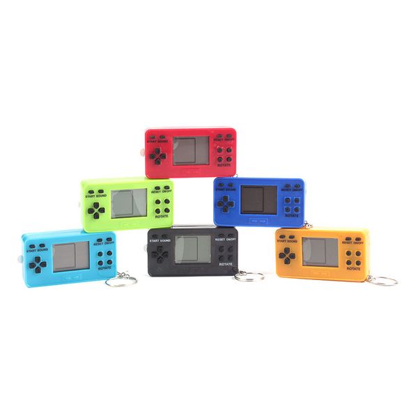 Hot Mini Handheld Portable Game Players Retro Game Box Keychain Built In 26 Games Controller Mini Video Game Console Key Hanging Toy
