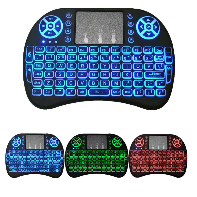 Mini RII i8 Teclado sem fio 2.4g Inglês Teclado do teclado do mouse de ar inglês