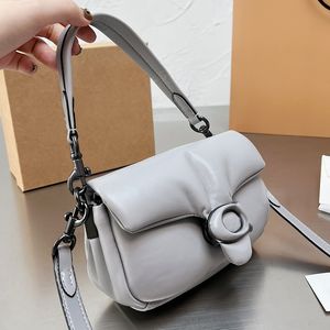 Hot Mini Soft Cloud Hobos Bags Luxury Crossbody Tabby Underarm Bag Candy Colors Puff Pillow Trendy Coac Diseñador Hombro Mujer Monedero Monedero Cuero Tamaño 20cm