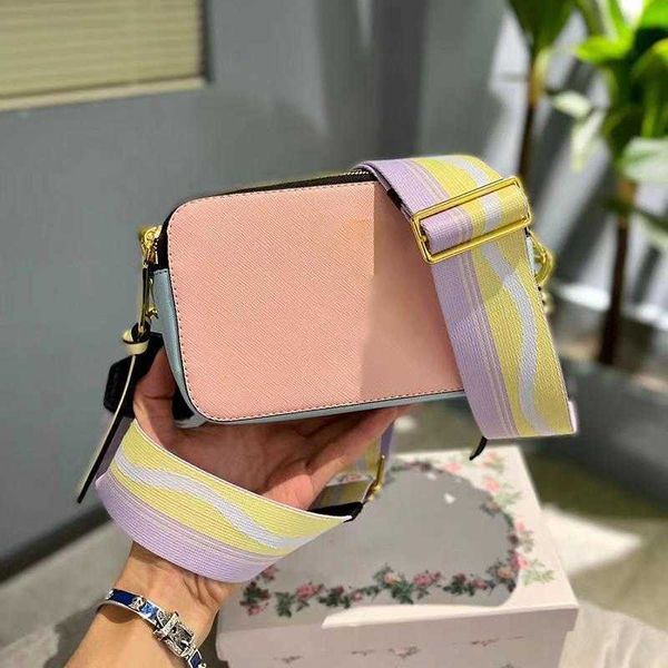 HOT Mletter Leather Snapshot Designer Crossbody Bags Bolsos de hombro anchos para mujeres Vintage Classic Small Camera Bag Lady Crossbody Bags Monedero 230424