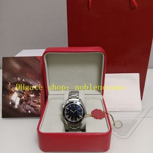 5 estilos con caja original Relojes para hombres Mens Planet 600M 007 42 mm Esfera negra Pulsera de acero inoxidable profesional Reloj mecánico automático Relojes de pulsera