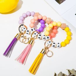 Hot Mother's Day Mama Silicone Bracelet Key Chain Women's Anti-Loss Bracelet Handmade Bracelet